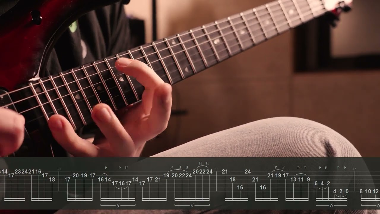 Dream Theater - Octavarium Keyboard Solo Cover On Guitar w