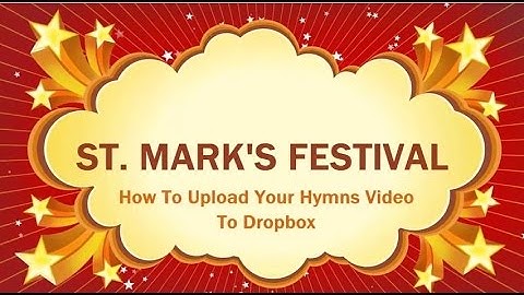How to record, upload and share your hymns (using Dropbox)