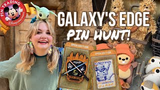Star Wars Galaxy’s Edge PIN HUNT   Disney Pin Board Trading!