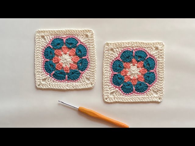 Crochet African Flower Granny Square (Free Pattern) - Annie Design Crochet