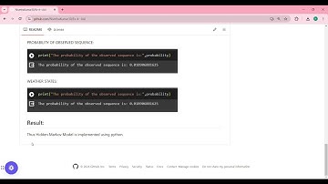 HIDDEN MARKOV MODEL - APPLIED AI VIDEO PRESENTATION