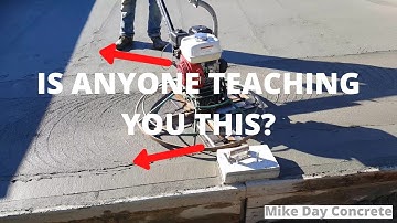 When NOT To Start Finishing Concrete (How To Know It