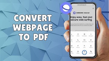 HOW TO CONVERT WEBPAGE TO PDF ON  SAMSUNG INTERNET
