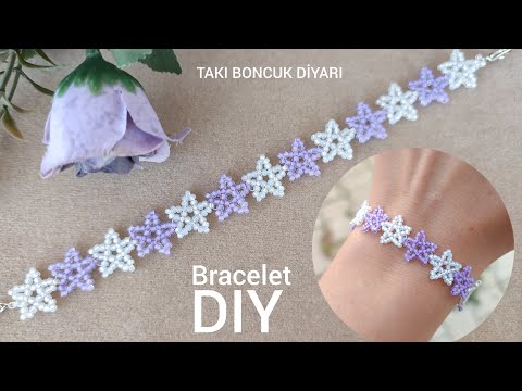 Yeni başlayanlar için Yıldız Bileklik yapımı // Star Bracelet making for beginners. DIY