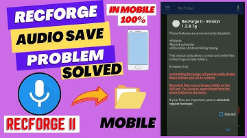 Recforge2 Audio Save problem | Recforge audio file me kaise save kare | how to save audio in recforg
