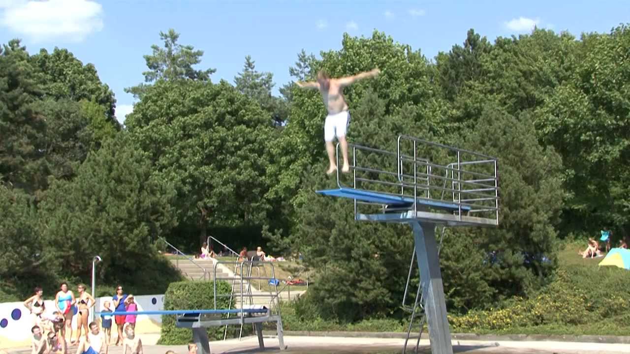 Arschbomben Contest 2013 im Freibad Scheinfeld