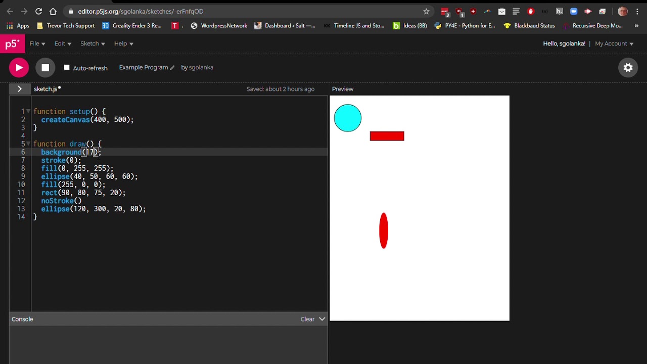 p5 js Web Editor Pixels and Color - YouTube