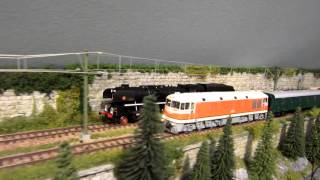 H0 lok Štokr 556 506, Pomaranč 679 001, Rakaňa 183 019, video aus capkamodellbahn
