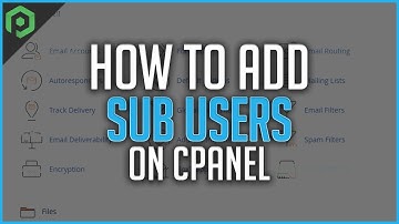 How to Add Sub Users on CPanel