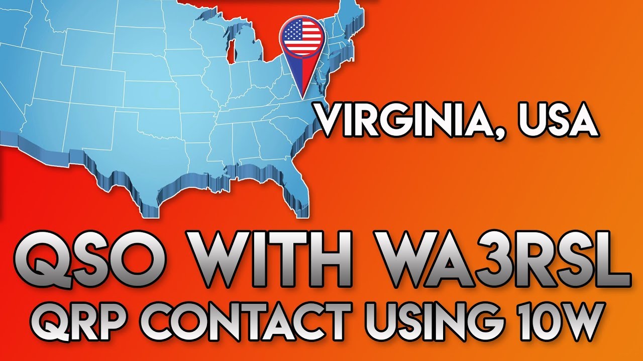 In QSO with WA3RSL | 10w QRP UK to USA Contact | Ham Radio