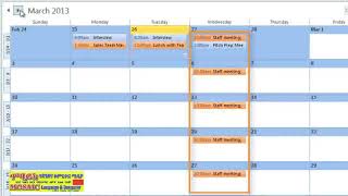 MS Outlook 2010 Lesson 5: Managing Calendars