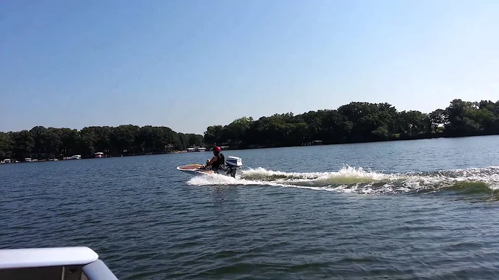 Home made race boat, Lake Minnewashta Okoboji