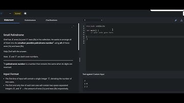 Small Palindrome CodeChef Solution