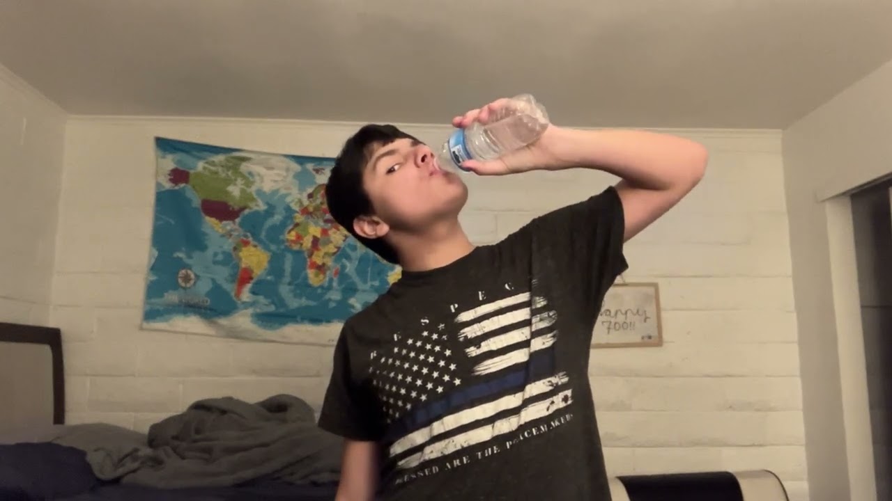 April Rulenz Drinks Water #702