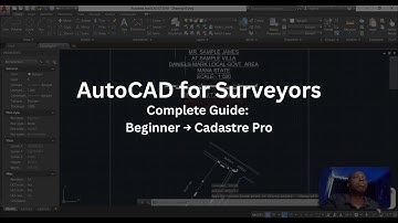 AutoCAD for Nigerian Surveyors | Complete Cadastral Plotting Tutorial