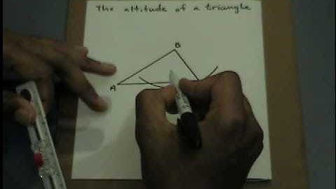 Constructing an altitude of a triangle