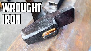 Making a French style cross peen hammer - with wrought iron! (2020)