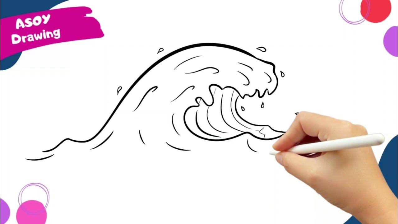 How to Draw Wave - YouTube