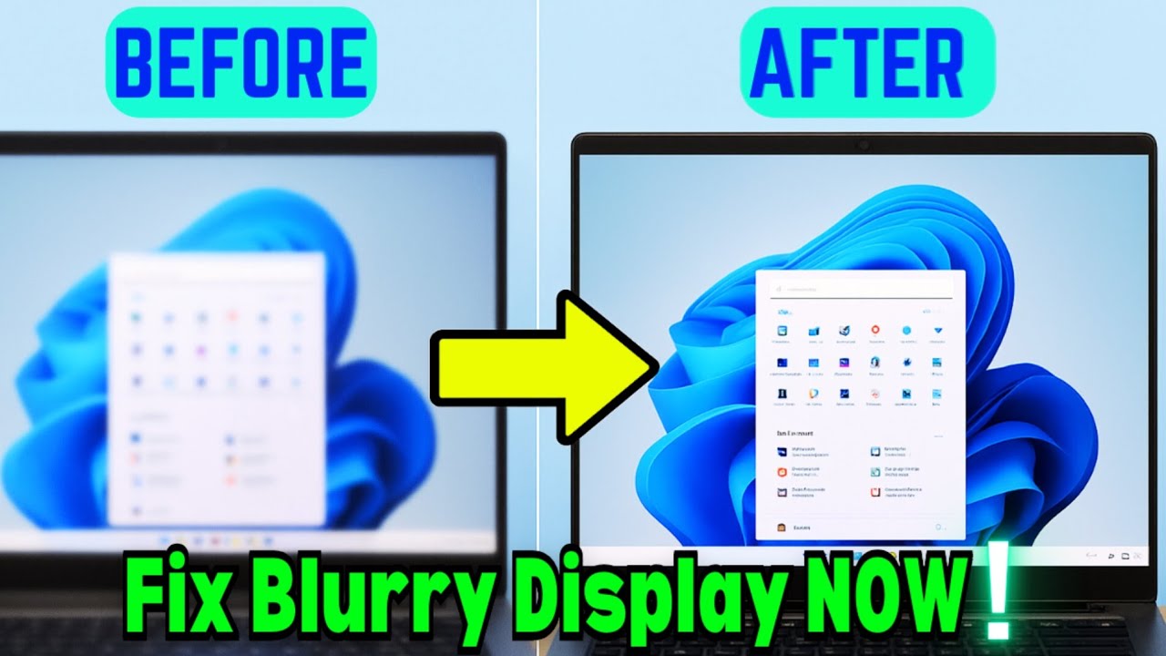 Fix Blurry Screen & Text in Windows 11 | 4 Easy Methods to Make Display ...