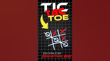 Ultimate Tic Tac Toe Game using HTML, CSS & JavaScript | The LernKey #shorts #ytshorts #html #css