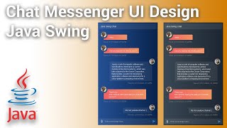 Java Swing Chat Messenger UI Design screenshot 2