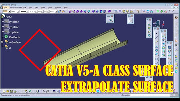 CATIA V5 CLASS A SURFACE -EXTRAPOLATE SURFACE