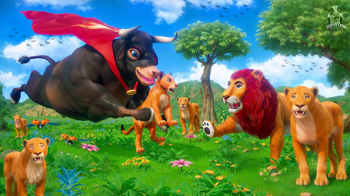 Super Bull vs Lion King | Lion Cub to Reunite with Its Family | Epic Rescue