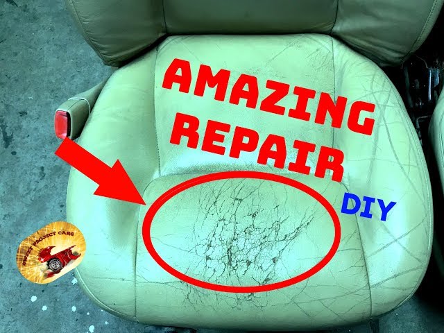 How To Repair NASTY LEATHER SEATS in Seconds WITHOUT Spray Paint