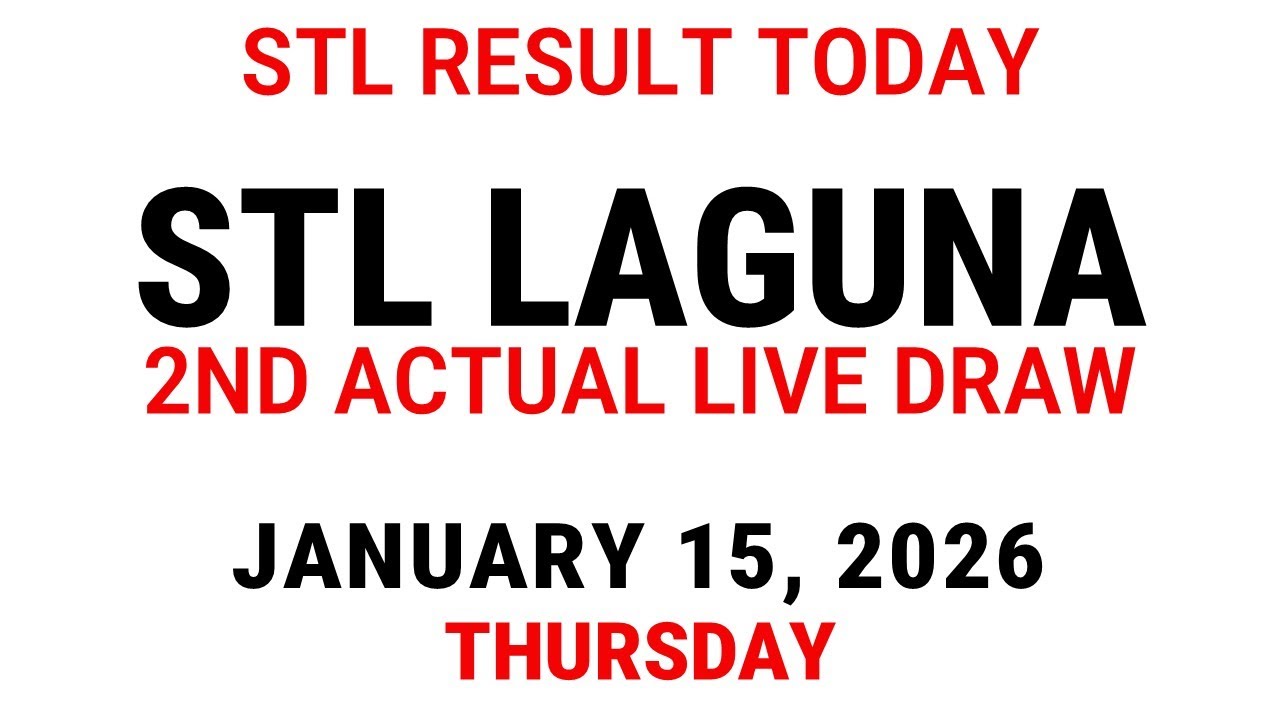 STL Laguna Result Today January 15 2026 - 2nd draw STL 4pm Live