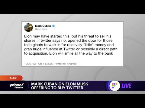 Twitter rejecting Musk's offer ‘opens the door’ for Big Tech acquisition, Mark Cuban says