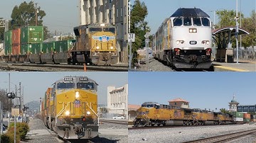 Nonstop Freight Trains at Pomona, CA! - Railfanning Union Pacific and Metrolink 4/11/2024
