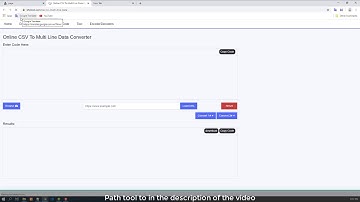 Online CSV To Multi Line Data Converter