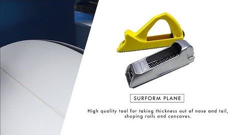 HOW TO USE - Surform plane for foam shaping