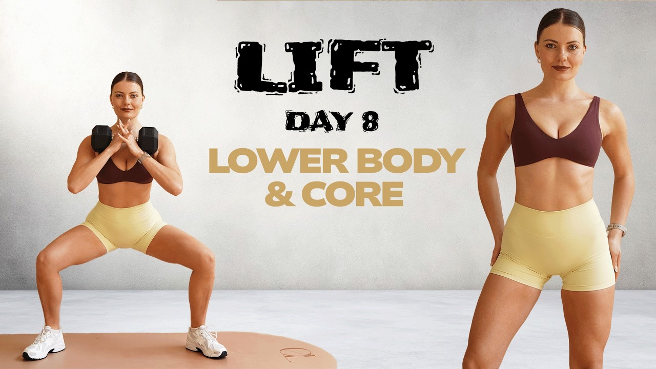 Lower Core Strength 45 MIN LOWER BODY & CORE STRENGTH WORKOUT- No Repeats - YouTube