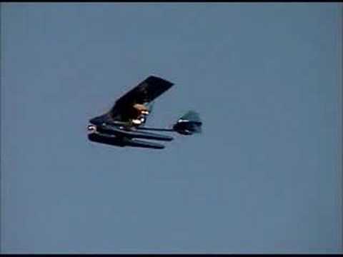 Beaver RX 550 Amphib rotax 582 Kitfox floatplane landing Full lotus ...