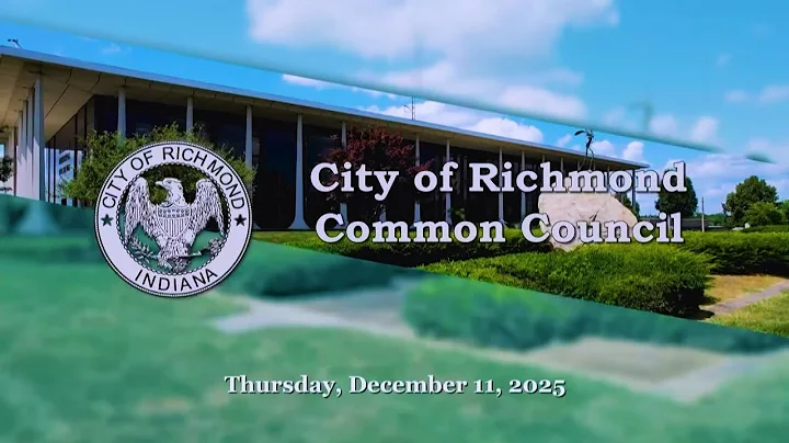City of Richmond Common Council Special Meeting of December 11, 2025