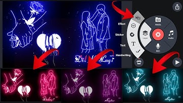 Trending Glow+Raindrops Status Editing || Kinemaster New Style Lyrics Status Editing