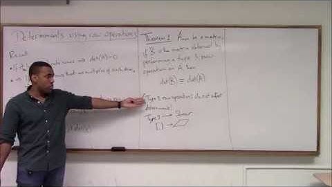 Math 346 Lecture 9 - Pivotal condensation; More facts about determinants, and; Intro to inverses