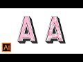 How to Create Custom 3D Letter in Illustrator