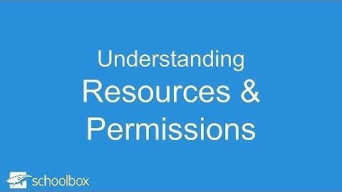 Understanding Resources & Permissions - LMS Tools
