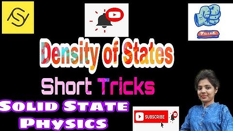 #csirnetphysics#gatephysics Solid state physics Density of States.