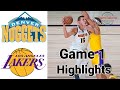 Nuggets vs Lakers HIGHLIGHTS Full Game | NBA Playoff Game 1