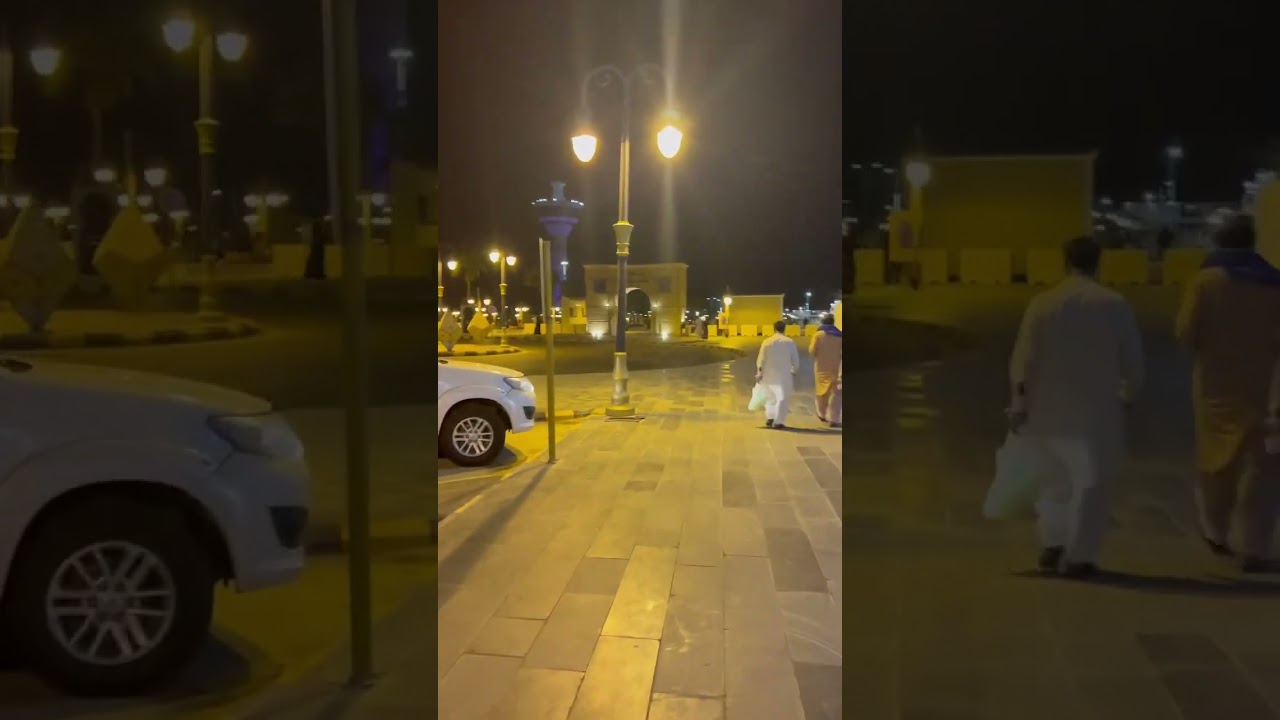 Yanbu city(Saudi Arabia)downtown glimpse - Nightout at historical Yanbu