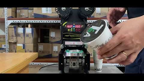 Đóng nắp LY GIẤY bằng Máy Dập Cốc FEST RC95