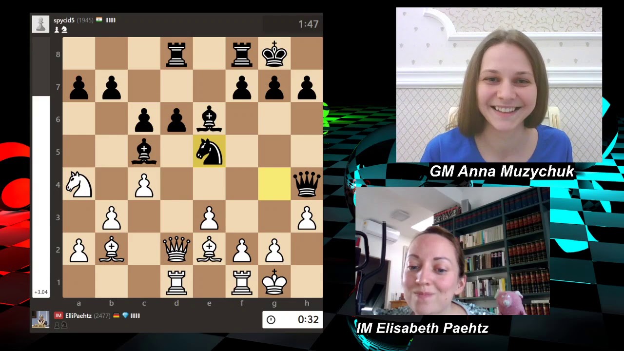 ChessBase India on X: The King was on e2, both smile after GM Pia Cramling🇸🇪  accidentally knocked her own king and misplaced it on e1 against GM Anna  Muzychuk🇺🇦 in the final