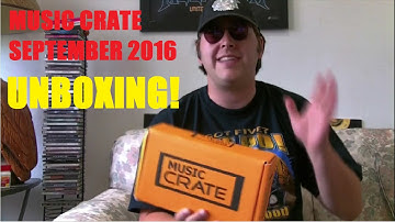 MUSIC CRATE SEPTEMBER 2016 Unboxing!