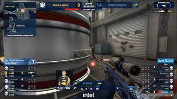S1mple Insane 1v2 AWP(No Scope) || Navi vs Team Liquid || ESL CS:GO