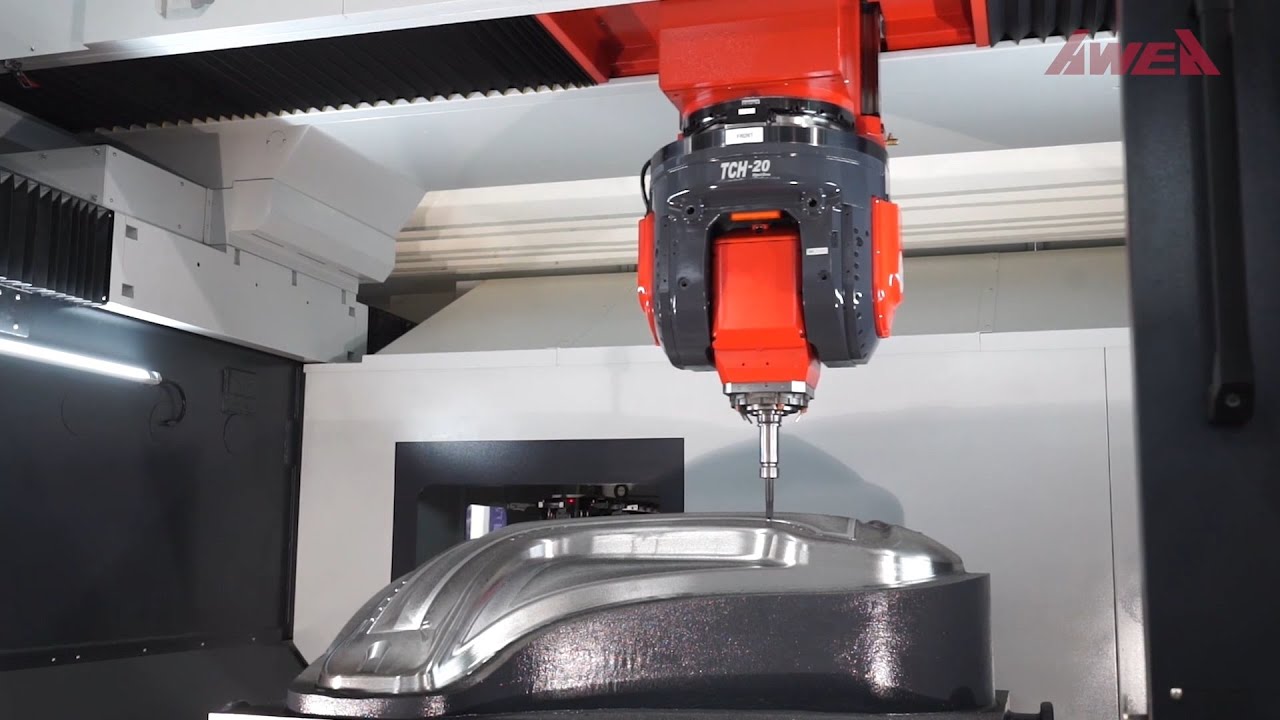 AWEA RG5-1625 Gantry Type 5 axes Machining Center - YouTube
