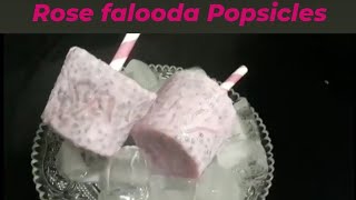 Rose Falooda Popsicles/Falooda Sev/Without Ice Cream /Ice Cream Mould/Without Mould #food