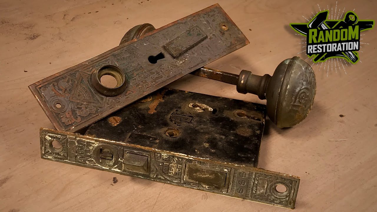 Ornate 1890s Mortise Lock Set Restoration Random Restoration YouTube